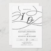 台本ファンシーを書いてリハーサルのディナーを言う 招待状 (正面/裏面)