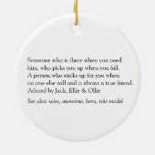 台本ブラザー定義ワールド最高のズ・エバ セラミックオーナメント (裏面)