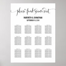 台本モダンの座席表結婚記号を表示