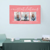 台本モダン書道3写真卒業記念バンド 横断幕 (トレードショー)