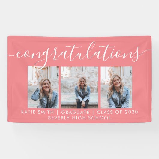 台本モダン書道3写真卒業記念バンド 横断幕 (横)