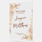 台本モダン紅葉樹結婚アクリル記号 アクリルサイン (傾斜)