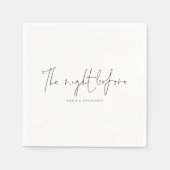 台本リハーサルエレガントディナー前の夜 スタンダードカクテルナプキン (正面)