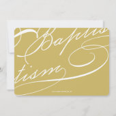 台本付きバプテスマ·ロザリオ·ブルー·宗教的 招待状 (裏面)