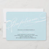 台本付きバプテスマ·ロザリオ·ブルー·宗教的 招待状 (正面)