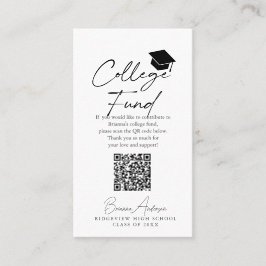 台本卒業キャップカレッジ基金 エンクロージャーカード (正面)