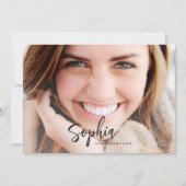 台本名卒業カード 招待状 (正面)