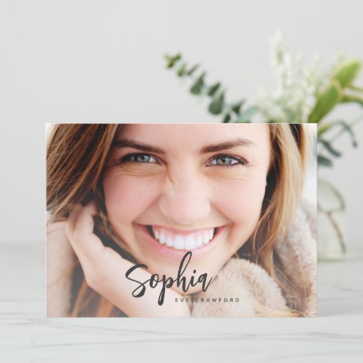 台本名卒業カード 招待状 (スタンド正面)