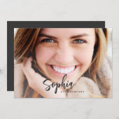 台本名卒業カード 招待状 (正面/裏面)