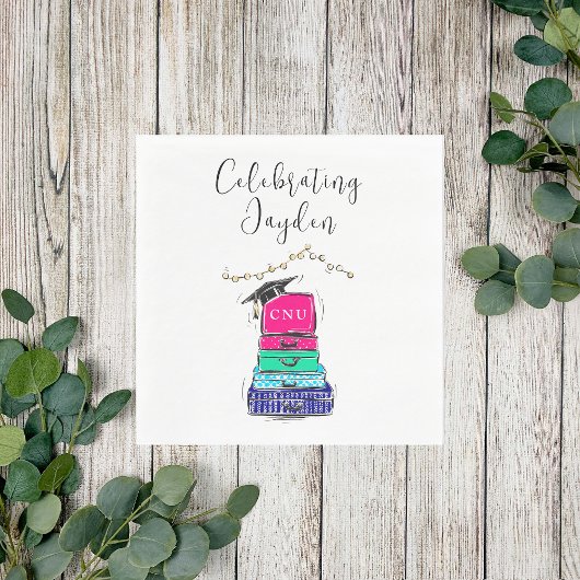 台本名門私立校風の高校卒業スーツケース2023 スタンダードランチョンナプキン