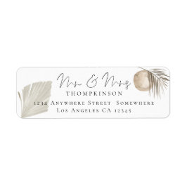 台本Mr.Mrs. Pampas Grass Return Name Address ラベル