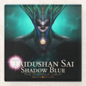 台東山サイシャドウブルー – エメラルドガラスコースター ガラスコースター (正面)