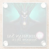 台東山サイシャドウブルー – エメラルドガラスコースター ガラスコースター (裏面)