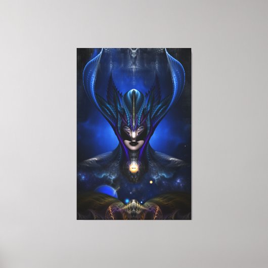 台東山サイシャドウブルーRBポートレートキャンバス印刷 キャンバスプリント (正面)