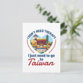 台湾に行く必要があるセラピーは必要ない ポストカード (スタンド正面)