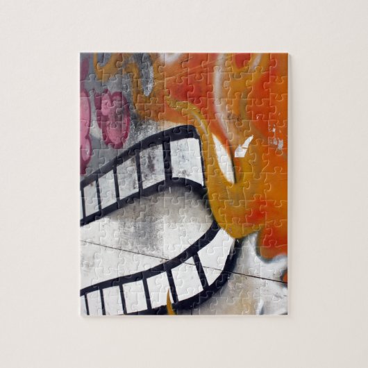 台湾のグラフィティ、台北、台湾 ジグソーパズル (縦)
