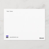 台湾のグラフィティ、台北、台湾 ポストカード (裏面)