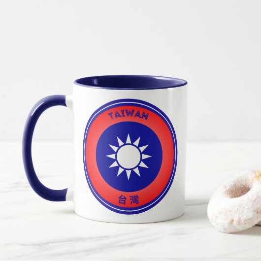 台湾の伝統エンブレム マグカップ (ドーナツ)