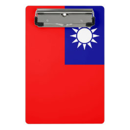 台湾の国旗が付いたミニクリップボード ミニクリップボード