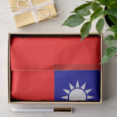 台湾の国旗を持つ愛国的ティッシュペーパー 薄葉紙 (ギフト)