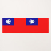 台湾の国旗を掲げた愛国的なヨガマット ヨガマット (裏面(横))