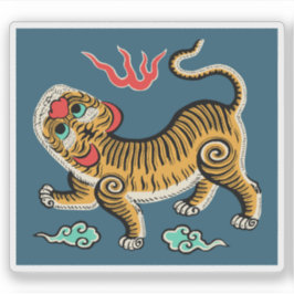 台湾の国旗（1895年） シール