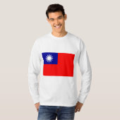 台湾の国旗 Tシャツ (正面フル)