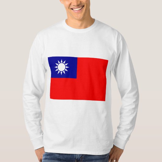 台湾の国旗 Tシャツ (正面)