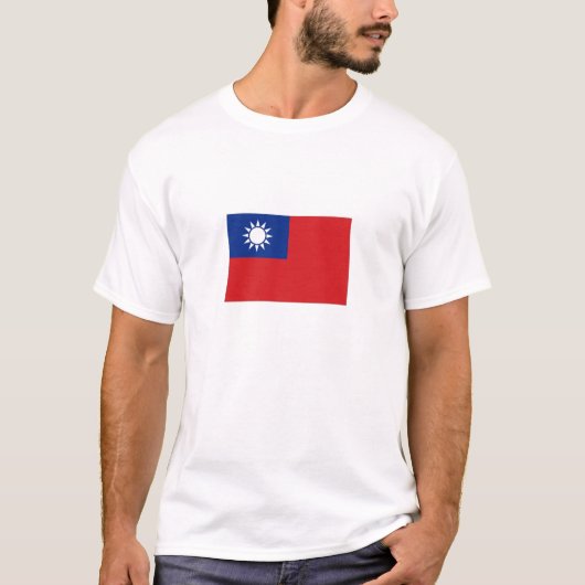 台湾の国旗 Tシャツ (正面)
