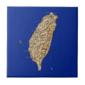 台湾の地図のタイル タイル (正面)