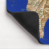 台湾の地図のマウスパッド マウスパッド (コーナー)