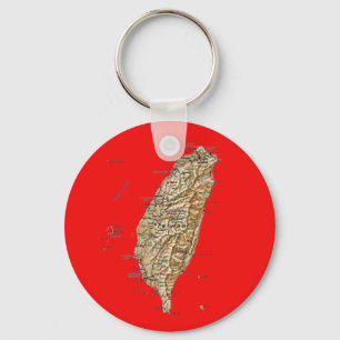 台湾の地図ケチャイ キーホルダー
