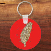 台湾の地図ケチャイ キーホルダー (正面)