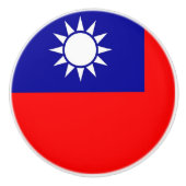 台湾の旗とセラミックノブの引っ張り セラミックノブ (正面)