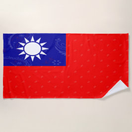 台湾の旗のビーチタオル ビーチタオル
