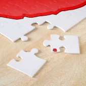 台湾の旗の地図 ジグソーパズル (側面)