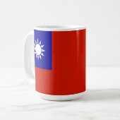 台湾の旗 コーヒーマグカップ (正面左)
