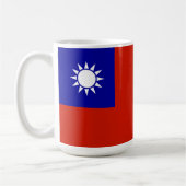台湾の旗 コーヒーマグカップ (左)
