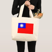 台湾の旗 ラージトートバッグ (正面(商品))