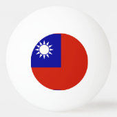 台湾の旗 卓球ボール (裏面)