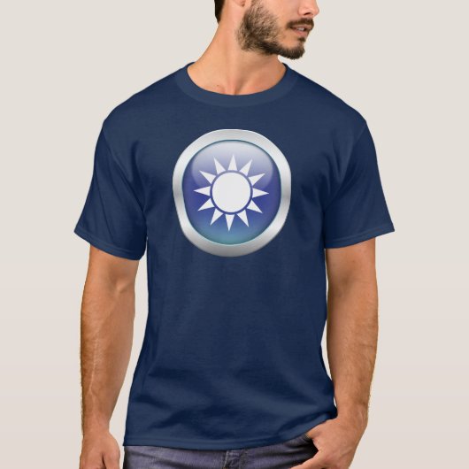 台湾の旗"球体" Tシャツ (正面)