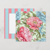 台湾の牡丹 招待状 (正面/裏面)