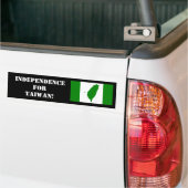 台湾の独立バンパーステッカー バンパーステッカー (トラック上)
