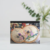 台湾の美しい竹傘 ポストカード (スタンド正面)