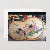 台湾の美しい竹傘 ポストカード (正面/裏面)