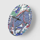 台湾の芸術 ラウンド壁時計 (傾斜)