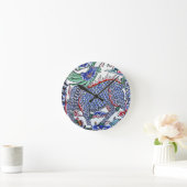 台湾の芸術 ラウンド壁時計 (ホーム)