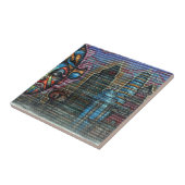 台湾の落書き、台北、台湾 タイル (側面)