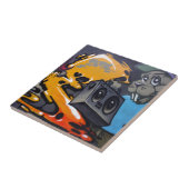 台湾の落書き、台北、台湾 タイル (側面)