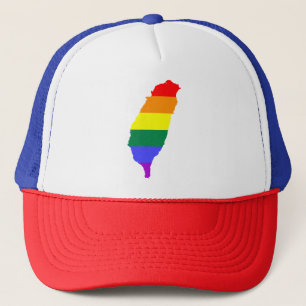 台湾のLGBTの虹のゲイプライドの旗 キャップ